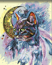 Load image into Gallery viewer, Paint by Numbers DIY - moon cat
