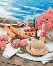 Load image into Gallery viewer, Paint by Numbers DIY - picnic by the sea

