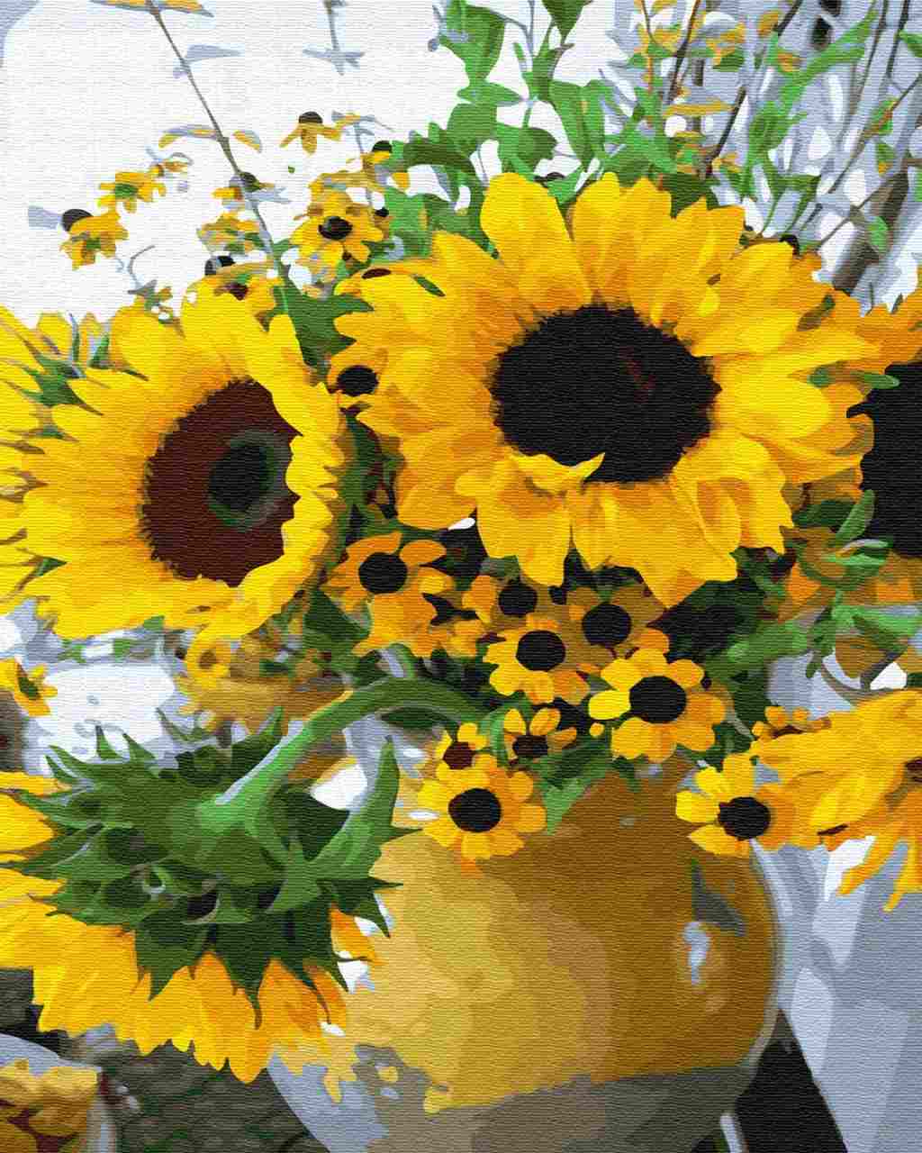 Paint by Numbers DIY - preferred sunflowers