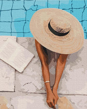 Load image into Gallery viewer, Paint by Numbers DIY - relaxation by the pool
