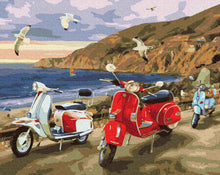 Load image into Gallery viewer, Paint by Numbers DIY - summer on the coast
