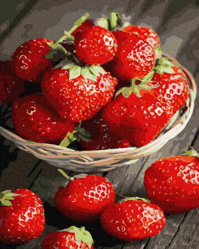 Paint by Numbers DIY - sweet strawberries