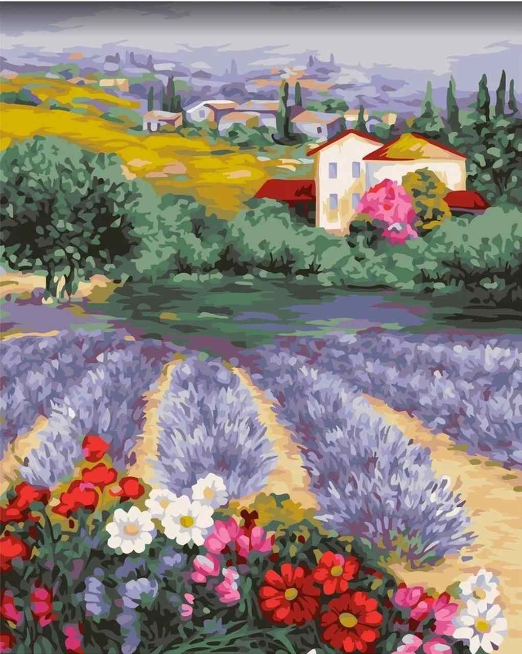 Paint by Numbers DIY - vastness of Provence