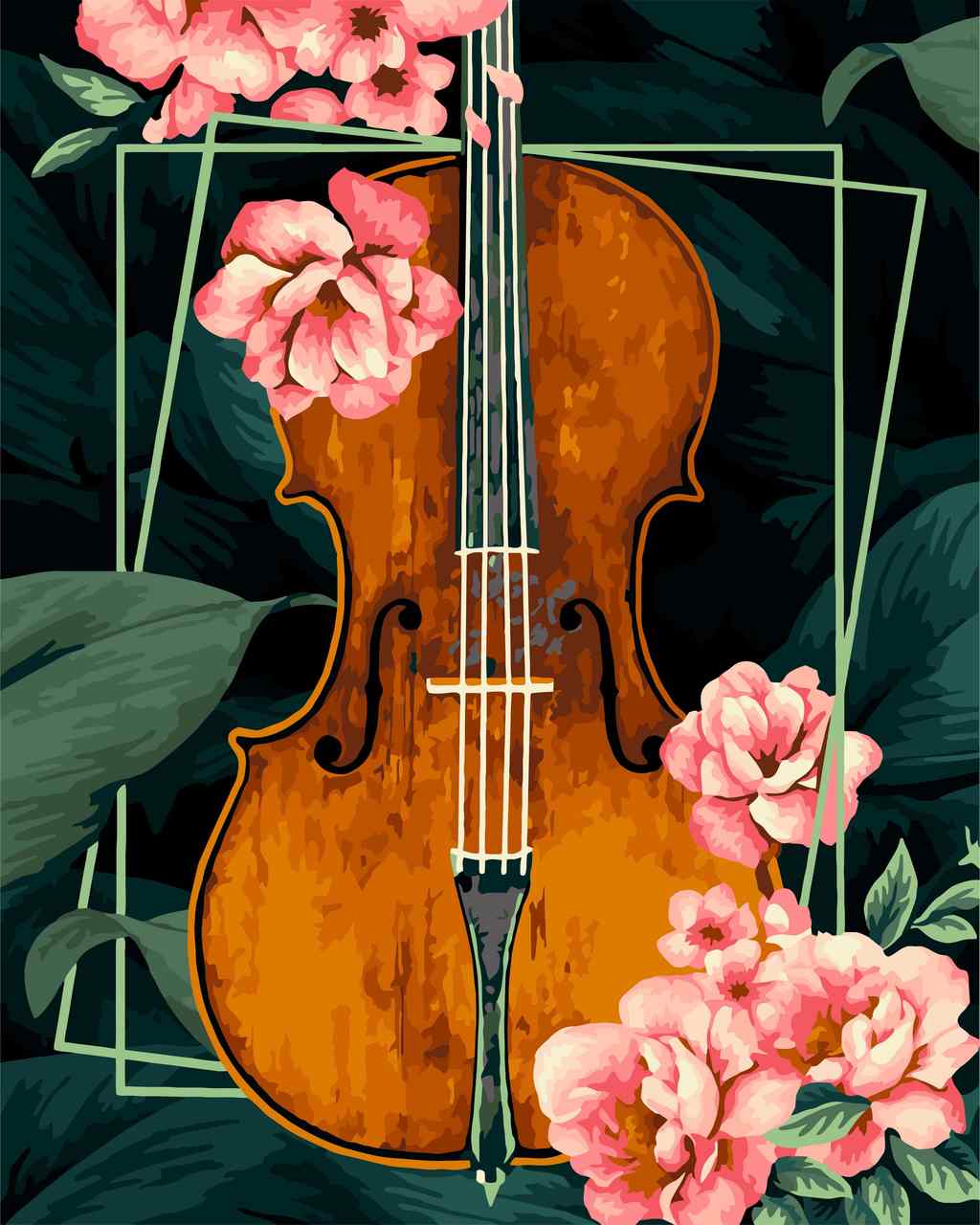 Paint by Numbers DIY - vintage violin