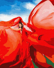 Load image into Gallery viewer, Paint by Numbers DIY - woman in red
