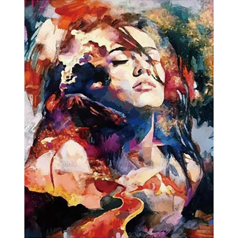 Paint by Numbers - Abstract Colorful Woman