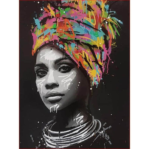 Paint by Numbers - African Lady