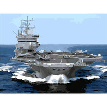 Load image into Gallery viewer, Paint by Numbers - Aircraft Carrier in the Sea
