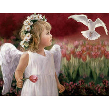 Load image into Gallery viewer, Paint by Numbers - Angel and Dove
