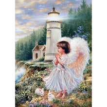 Load image into Gallery viewer, Paint by Numbers - Angel With Bunny
