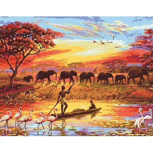 Paint by Numbers - Animals in Africa