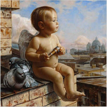 Load image into Gallery viewer, Paint by Numbers - Baby Angel With Pigeons
