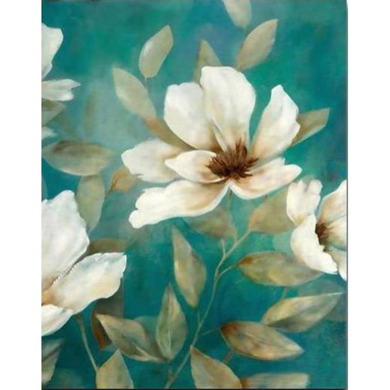Paint By Numbers - Beautiful White Flower