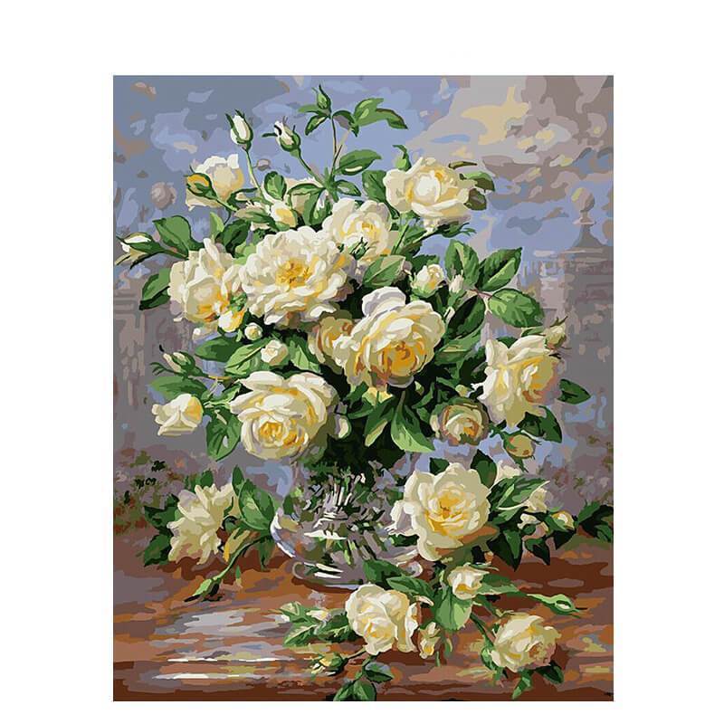 Paint by Numbers - Beige Flowers