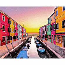 Load image into Gallery viewer, Paint by Numbers - Boats on a Canal
