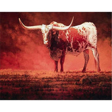 Load image into Gallery viewer, Paint by Numbers - Bull in Red
