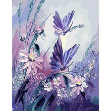 Load image into Gallery viewer, Paint by Numbers - Butterflies on Flower

