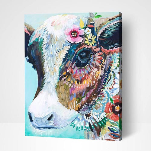Paint by Numbers - Calf With Flowers