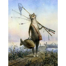 Load image into Gallery viewer, Paint by Numbers - Cat Wants To Go Fishing
