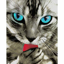 Load image into Gallery viewer, Paint by Numbers - Cat With Blue Eyes
