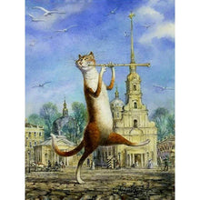 Load image into Gallery viewer, Paint by Numbers - Cat With Flute
