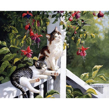 Load image into Gallery viewer, Paint by Numbers - Cats on the Terrace
