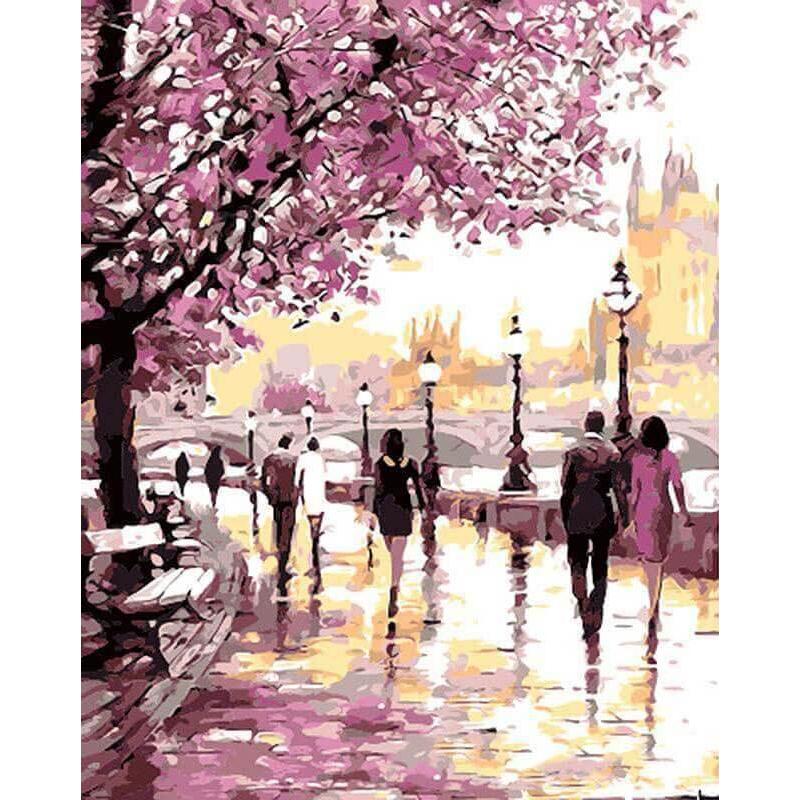 Paint by Numbers - Cherry Blossom Avenue