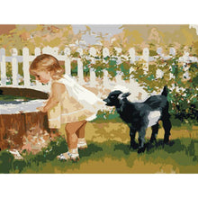 Load image into Gallery viewer, Paint by Numbers - Child Playing With Water
