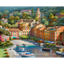 Load image into Gallery viewer, Paint by Numbers - City With Boat Dock
