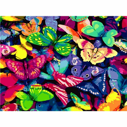 Paint by Numbers - Colorful Butterflies