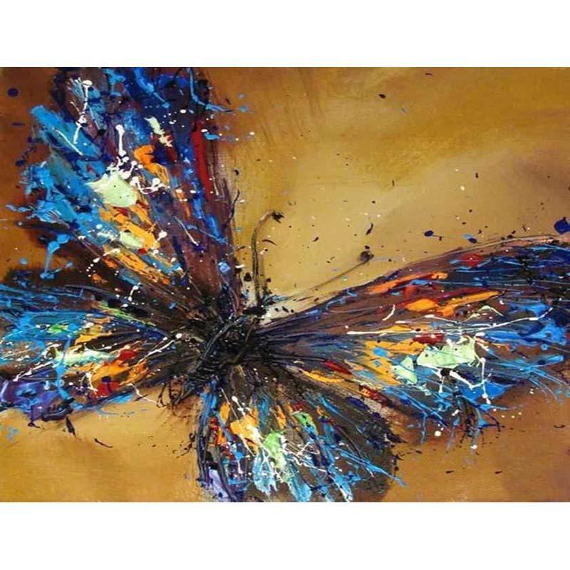 Paint by Numbers - Colorful Butterfly in Focus
