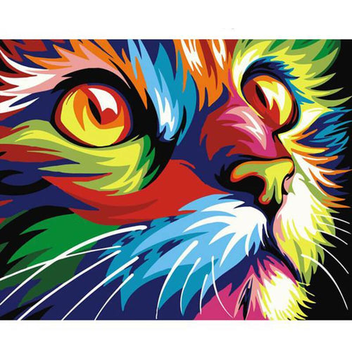 Paint by Numbers - Colorful Cat