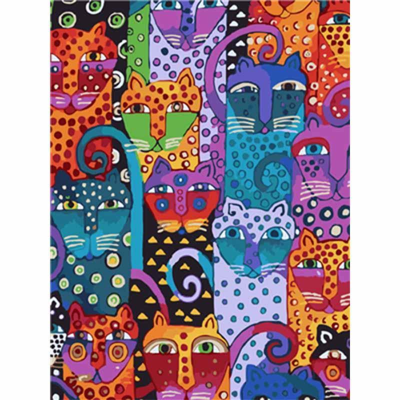 Paint by Numbers - Colorful Cats