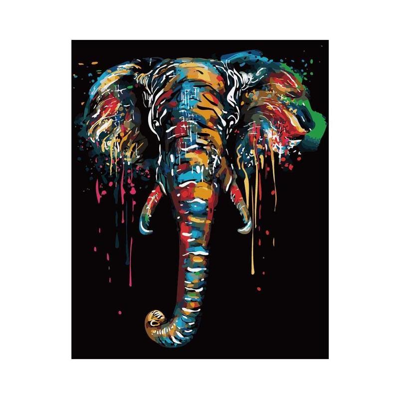 Paint by Numbers - Colorful Elephant