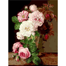 Load image into Gallery viewer, Paint by Numbers - Colorful Flowers in a Vase
