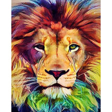Load image into Gallery viewer, Paint by Numbers - Colorful Lion in Focus
