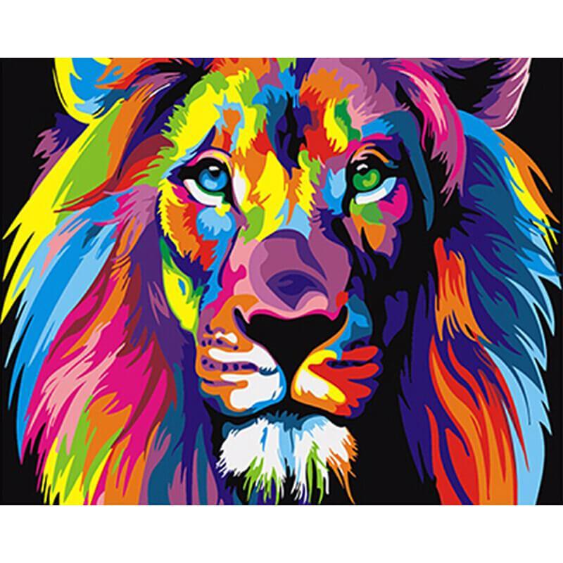 Paint by Numbers - Colorful Lion