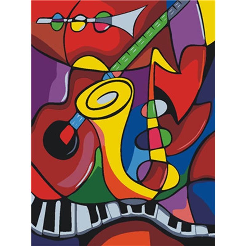 Paint by Numbers - Colorful Musical Instruments
