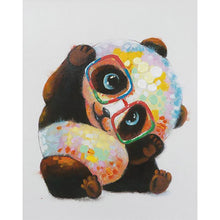 Load image into Gallery viewer, Paint by Numbers - Colorful Panda With Glasses
