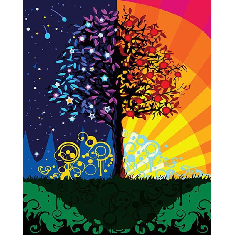 Paint by Numbers - Colorful Tree