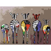 Load image into Gallery viewer, Paint by Numbers - Colorful Zebras
