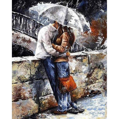 Paint by Numbers - Couples in the Rain