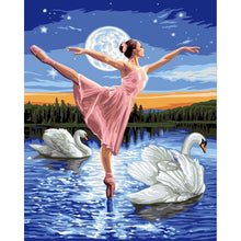 Load image into Gallery viewer, Paint by Numbers - Dancing Ballerina on the Water
