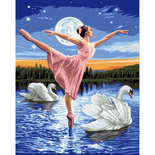Paint by Numbers - Dancing Ballerina on the Water