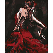 Load image into Gallery viewer, Paint by Numbers - Dancing Woman in the Red Dress
