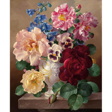 Load image into Gallery viewer, Paint by Numbers - Different Flowers in Vase
