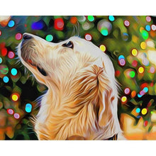 Load image into Gallery viewer, Paint by Numbers - Dog Christmas Lights
