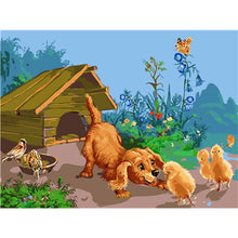 Load image into Gallery viewer, Paint by Numbers - Dog With Chicks
