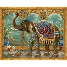 Load image into Gallery viewer, Paint by Numbers - Elephant Eating Apple
