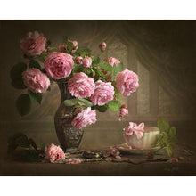 Load image into Gallery viewer, Paint by Numbers - Fall Pink Rose
